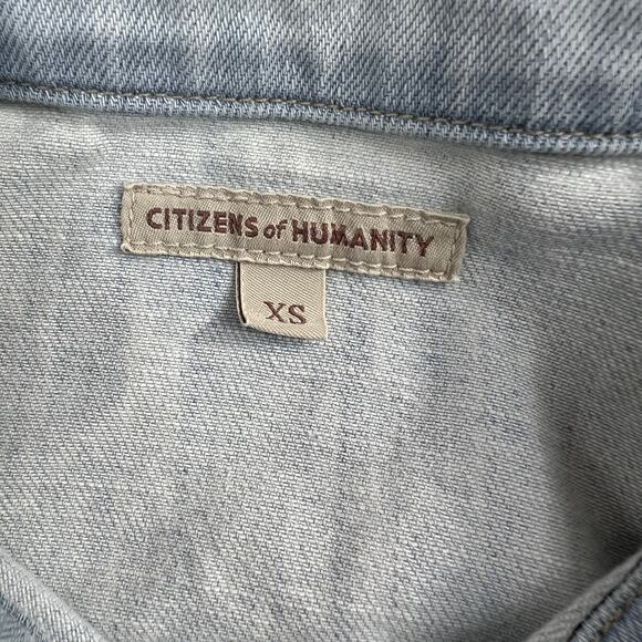 Citizens of Humanity Borderline Light Wash Denim Jacket Jean Jacket - Picture 4 of 8
